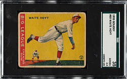 1933 R319 Goudey #60 Waite Hoyt SGC GOOD+ 35