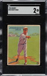 1933 R319 Goudey #223 Dizzy Dean SGC GOOD 2