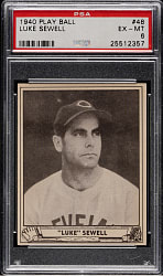 1940 R335 Play Ball #48 Luke Sewell PSA EX-MT 6