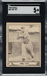 1940 R335 Play Ball #88 Mel Ott SGC EX 5