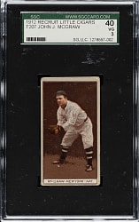 1912 T207 Brown Background John McGraw SGC VG 40