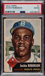 1953 Topps #1 Jackie Robinson PSA GOOD 2
