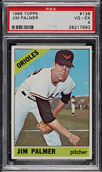 1966 Topps #126 Jim Palmer Rookie PSA VG-EX 4
