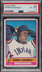 1976 Topps #98 Dennis Eckersley Rookie PSA EX-MT 6