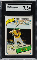 1980 Topps #482 Rickey Henderson Rookie SGC NM+ 7.5