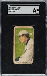 1909 E92 Croft's Candy Chief Bender SGC Authentic