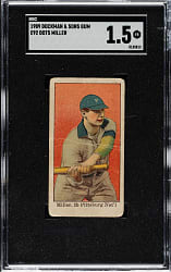 1909 E92 Dockman & Sons Dots Miller Batting SGC FAIR 1.5