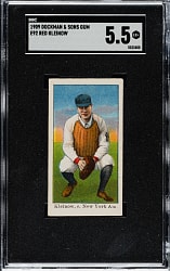 1909 E92 Dockman & Sons Red Kleinow SGC EX+ 5.5