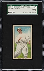 1909 E95 Philadelphia Caramel Art Devlin SGC POOR 10