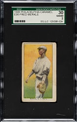 1909 E95 Philadelphia Caramel Fred Merkle SGC GOOD 30