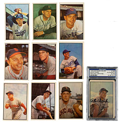 Signed 1953 Bowman Collection (11) Including Billy Loes and Joe Nuxhall