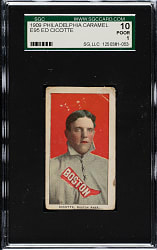 1909 E95 Philadelphia Caramel Ed Cicotte SGC POOR 10