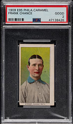 1909 E95 Philadelphia Caramel Frank Chance PSA GOOD 2