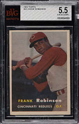 1957 Topps #35 Frank Robinson Rookie BVG EX+ 5.5