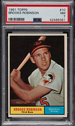 1961 Topps #10 Brooks Robinson PSA NM 7