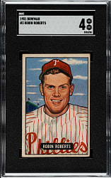 1951 Bowman #3 Robin Roberts SGC VG/EX 4