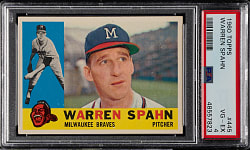 1960 Topps #445 Warren Spahn PSA VG-EX 4