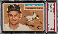 1956 Topps #118 Nellie Fox Gray Back PSA EX 5