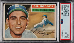 1956 Topps #145 Gil Hodges Gray Back PSA VG-EX 4