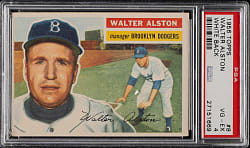 1956 Topps #8 Walter Alston White Back PSA VG-EX 4