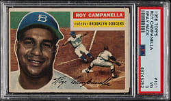 1956 Topps #101 Roy Campanella Gray Back PSA VG 3