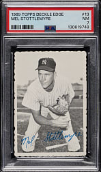 1969 Topps Deckle Edge #13 Mel Stottlemyre PSA NM 7
