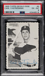 1969 Topps Deckle Edge #4 Carl Yastrzemski PSA EX-MT 6
