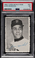 1969 Topps Deckle Edge #32 Juan Marichal PSA EX 5