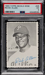 1969 Topps Deckle Edge #26 Richie Allen PSA EX 5