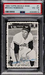 1969 Topps Deckle Edge #1 Brooks Robinson PSA VG-EX 4