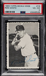 1969 Topps Deckle Edge #19 Ron Santo PSA VG-EX 4