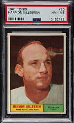 1961 Topps #80 Harmon Killebrew PSA NM-MT 8
