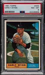 1961 Topps #455 Early Wynn PSA NM-MT 8