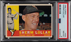 1960 Topps #495 Sherm Lollar PSA NM-MT 8