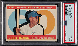 1960 Topps #560 Ernie Banks All-Star PSA NM 7