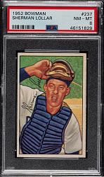 1952 Bowman #237 Sherman Lollar PSA NM-MT 8