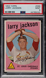 1959 Topps #399 Larry Jackson PSA MINT 9