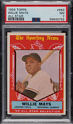 1959 Topps #563 Willie Mays All-Star PSA NM 7