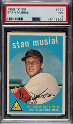 1959 Topps #150 Stan Musial PSA NM 7