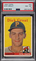 1958 Topps #45 Dick Groat PSA NM-MT 8