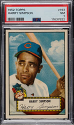 1952 Topps #193 Harry Simpson PSA NM 7