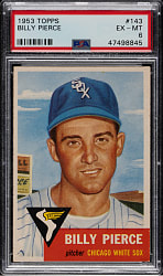 1953 Topps #143 Billy Pierce PSA EX-MT 6