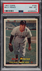 1957 Topps #160 Billy Pierce PSA NM-MT 8