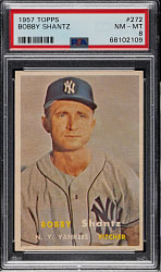 1957 Topps #272 Bobby Shantz PSA NM-MT 8