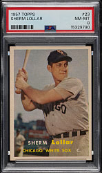 1957 Topps #23 Sherm Lollar PSA NM-MT 8