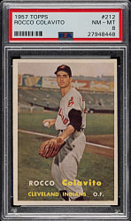 1957 Topps #212 Rocco Colavito PSA NM-MT 8