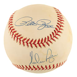 Hank Aaron, Nolan Ryan, and Pete Rose Multi-Signed Baseball - JSA