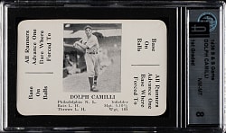 1936 S & S Game Card Dolph Camilli GAI NM-MT 8