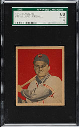 1949 Bowman #48 Willard Marshall SGC EX/NM 80