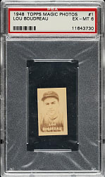 1948 Topps Magic Photos #1 Lou Boudreau PSA EX-MT 6